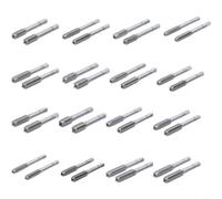 Lot de 2 tarauds de machine HSS - Forage à droite - Rainures droites pour coupe pré-et finie pour m3 à m24 - Outil de travail du métal pour réparation de meubles - Ingénierie précise