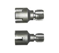 Lot de 2 tarauds filetés extérieurs pour tuyaux - Outil de coupe - Pour bois, maison, construction, atelier, industrie, machines de jardin