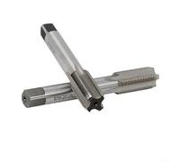 Lot de 2 tarauds filetés gauche et droit, outil de réparation de pédale, taraud à main avec HSS 9/16'-20 TPI pour réparation de manivelle de vélo