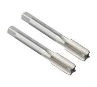 Lot de 2 tarauds HSS 9/16"-20 TPI Filetage à droite et à gauche pour réparation de manivelle de vélo, taraud manuel en acier haute performance pour le travail des métaux (9/16-20)