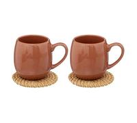 Secret de Gourmet - Lot de 2 Tasses à Café "Alicante" 10cl Terracotta G
