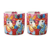 Lot de 2 tasses à café Espresso 100 ml Love Hearts ZIG ZAG ZEBRAS MAXWELL & WILLIAMS