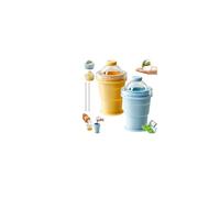 Lot de 2 tasses à glace pliables en silicone 2 en 1 - Avec paille et couvercle - Moule à glace réutilisable - Démoulage facile - Anti-fuite - Pour le camping, le bureau, les boissons froides d'été
