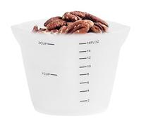 Lot de 2 tasses à mesurer flexibles | Pâtisserie et mélange antiadhésifs | Parfait pour faire fondre du beurre au chocolat et de l'eau | Ustensile de cuisine essentiel