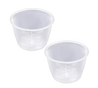 Lot de 2 tasses à mesurer réutilisables en plastique pour détergent liquide pour la maison