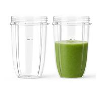 Lot de 2 tasses de mixeur de rechange de 710 ml compatibles avec les séries de lames d'extraction NutriBullet 600 W et 900 W