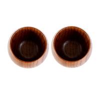 Lot de 2 tasses en bois faites à la main pour café, thé et , construction en bois naturel, design à longue queue pour café, fête et cuisine