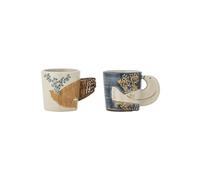 Lot de 2 tasses en grès bleu Hezha