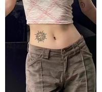 Lot De 2 Tatouages Temporaires À Base De Plantes, Anti-Frottement, Non Réfléchissants, Imperméables Et Résistants À La Transpiration, Couverture De Fausses Cicatrices,S, D'Une Durée De 2 Semaines