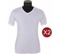 Lot de 2 Tee-shirt homme col V Eco Pack Blanc-Blanc Taille 3