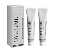 Lot de 2 teintures pour cheveux gris instantané - Unisexe - 100 ml - Pour tous les types de cheveux - Coloration temporaire naturelle - Pour cosplay, fêtes et Halloween