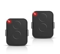 Lot de 2 Télécommande Compatible Nice Era ONE2/ON2E/ON4E/ON1E,433,92 MHz Télécommande Porte de Garage,Rolling Code,2 Canaux(Noir)