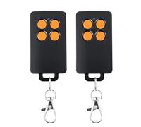 Lot de 2 Télécommande de Portail 4 Canaux Compatible avec SCS Sentinel AAM0121,Code Roulant Sécurisé,Portée 50m,433,92 MHz,Pour Portail & Garage -Incl. Pile CR2032(Orange)