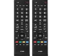 Lot de 2 télécommande de Remplacement CT-90326 Compatible avec Toshiba Smart TV