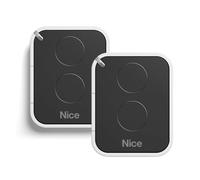 Lot de 2 Télécommande NiceEra ON2E/Code de roulement/Transmetteur de porte et de garage/2 canaux/Compatible avec Nice Motorisation