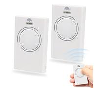 Lot de 2 télécommande portail, 868 MHz universelle télécommande portail 2 canaux, compatible avec XT2 868 SLH LR, blanc