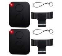 Lot de 2 Télécommande pour Nice Era ON2E ONE2 ON1E ON4E Émetteur 433,92 MHz 2Canaux Telecommande Code Tournant Sécurisé Bip Portail Universelle Porte de Garage Compatible Récepteurs Automatisés(Noir)