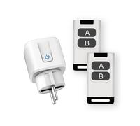 (lot de 2) Télécommande universelle Mini prises électriques 433MHZ Rf Smart Plug 220V 16A Prises simples