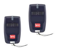 Lot de 2 télécommandes BFT Mitto 2 B RCB, 2 boutons et 2 canaux 433,92 MHz, code roulant, télécommande de rechange pour garage/portail avec piles