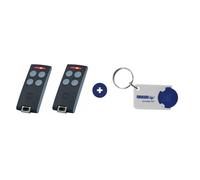 Lot de 2 télécommandes CARDIN S504 C4 +1 Porte-clés DOMOBIP