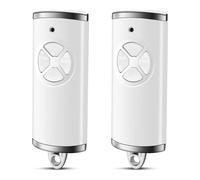 Lot de 2 télécommandes de porte de garage 868,3 BS MHz - 4 canaux - Pour porte de garage HSE2-868-BS, HSE-4-868-BS, compatible avec HSM4 HSE2 HS1 HS4 HSZ1 HSZ22 (blanc)