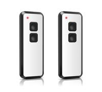 Lot de 2 télécommandes de rechange pour Novoferm TM15910001150 433,92 MHz 2 canaux TM15910001150 Compatible avec Novotron 522, 524, 502 MAX43-2, 512 Mix 43-2