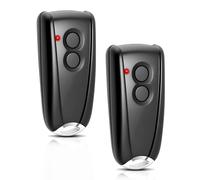 Lot de 2 télécommandes d'ouverture de garage 433,92 MHz pour EcoStar RSC2-433 RSE2-433, RSZ1-433, avec base en métal, pour portail EcoStar Liftronic 500/700/800 pour Portronic D2500/D5000/S4000