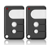 Lot de 2 télécommandes d'ouverture de porte de garage 433,92 MHz compatibles avec Chamberlain MotorLift LiftMaster TX4RUNI, TX2REV, 84335EML, 84333E, 94333E, 4335EML, émetteur manuel 3 canaux pour