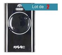 Lot de 2 Télécommandes FAAC XT2 433 SLH BLACK