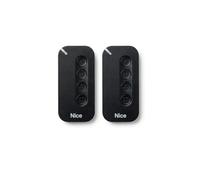 Lot de 2 Télécommandes NICE MyGo4 pour Portail 4 Canaux Compatible Flor-S One Flore pour Portail et Garage Fréquence 433,92 MHz avec Technologie O-Code Rolling Code