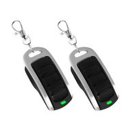 Lot de 2 télécommandes pour porte de garage multi-fréquences 280-868 MHz 300 MHz 303 MHz 315 MHz 330 MHz 433 MHz 868 MHz clone multi-marques émetteur-télécommande (2 pièces, bouton noir)