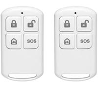 Lot de 2 télécommandes sans fil pour système d'alarme domestique