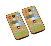 Lot de 2 télécommandes sans fil pour ventilateur de plafond E27 avec lumière - Vitesse réglable et luminosité de la lumière - Boîtier en plastique - 85 x 40 mm