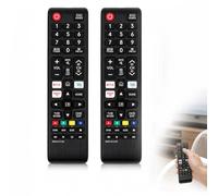 Lot de 2 télécommandes universelles compatibles avec Tous Les téléviseurs Samsung Smart TV Remplacement pour la télécommande Originale BN59-01315B, Compatible UHD LED HDTV Neo QLED 4K 8K The Frame