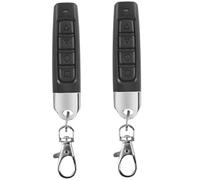 Lot de 2 télécommandes universelles pour ouvre-portail 433 MHz avec 4 boutons pour porte de garage, porte à roulettes, duplicateur de portail