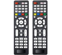 Lot de 2 télécommandes universelles pour Samsung, LG, Sharp, Vizio, Philips, Toshiba, Hitachi, Sanyo, JVC, TCL, Hisense, Vestel, Seiki, Insignia, Magnavox, Haier, Panasonic Toutes Les séries TV