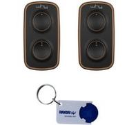 Lot de 2 télécommandes universelles Sice Why Evo Noa mini - 4791044 - 433,92 Mhz / 868,30 MHz + 1 porte-clés Domobip