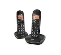Lot de 2 Téléphones Fixe Senior DECT Son Amplifié PhoneEasy 100W Duo Doro Noir