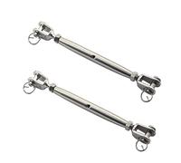 Lot de 2 tendeurs à vis M14 en acier inoxydable 304 avec corps fermé