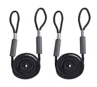 Lot de 2 tendeurs élastiques de 1,6 cm x 3 m pour bateaux, corde d'amarrage absorbant les chocs avec flotteurs en EVA pour kayak, jet-ski, ponton, canoë, nylon robuste double pour ligne tressée