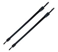 Lot de 2 tendeurs Plats en Caoutchouc avec Crochets, tendeurs en Caoutchouc Courts avec Crochets en Plastique (évite Les Rayures), Sangle de Serrage, Sangle à Bagages, rotatifs(2 x 200 cm)