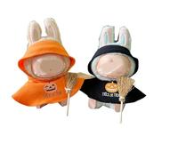 Lot de 2 tenues d'Halloween pour poupées de 17 cm, citrouille de luxe - Capes à thème avec accessoires de balai, jolie robe (poupée non incluse)