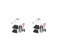 Lot de 2 tenues d'uniforme scolaire pour femme à l'échelle 1/6 pour figurines de soldat de 30,5 cm