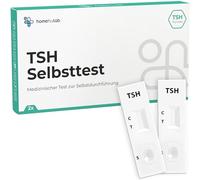 Lot de 2 tests d'hypothyroïdie (TSH) simple en cas de symptômes tels que fatigue ou sensation de froid pour la maison sans laboratoire avec résultat immédiat