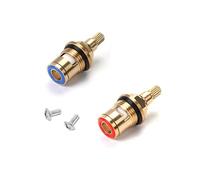 Lot de 2 têtes à disques en céramique, cartouche de rechange pour robinet, universelle de rechange pour robinet en laiton, remplacement pour robinet de cuisine, maison, salle de bain, pièces de