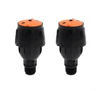 Lot de 2 têtes d'arrosage rotatives à 360 degrés, débit H 550 L, filetage mâle 1/2 pour une utilisation dans l'agriculture résidentielle et à petite échelle (rouge 550LH)