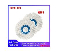 Lot de 2 têtes de balai pivotantes en microfibre pour aspirateur allemand Leifheit