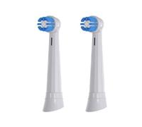 Lot de 2 têtes de brosse à dents de rechange for brosses à dents électriques Oral-B io10/9/8/7/6/5/4/3/2 Cross Clean Action, buse adaptée(2pcs White)