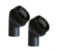Lot de 2 têtes de brosse de rechange avec ventouse pour aspirateurs Nilfisk Wet Dry - Compatible avec les séries Attix et Multi II - Convient pour nettoyer les radiateurs et les tissus d'ameublement
