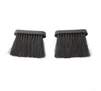 Lot de 2 têtes de brosse de rechange compatibles avec les outils de cheminée pour nettoyage en profondeur pour barbecue, gril, poêles, foyers et autres équipements de chauffage (L)
